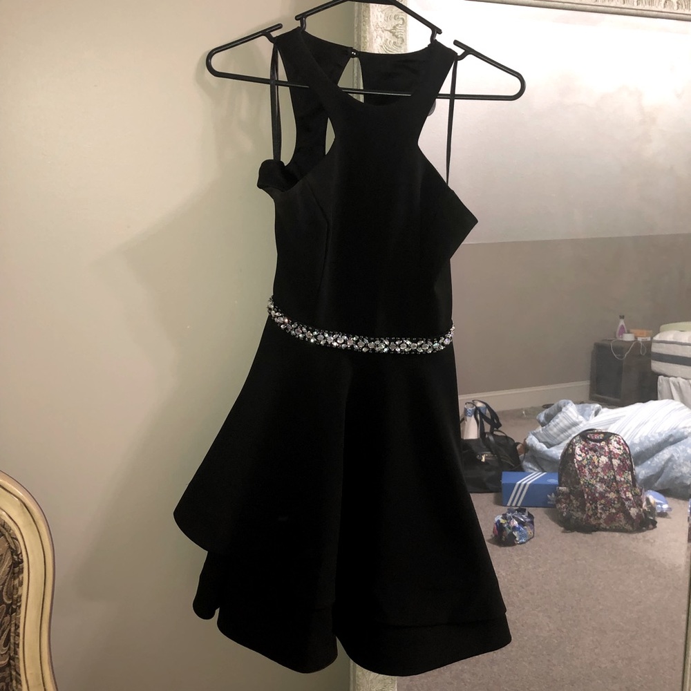 Black short formal dress